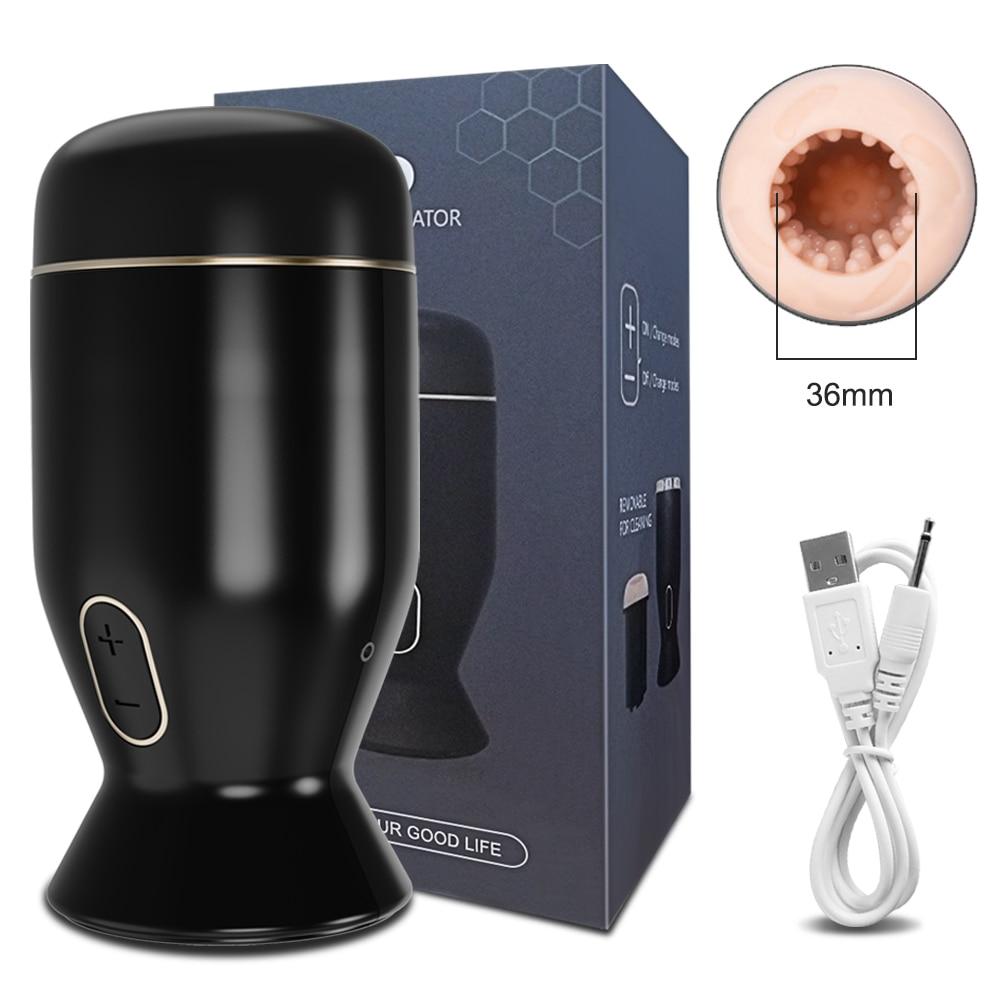 Penis Training Male Masturbator Sex Toys for Men Rotation Vagina Masturbation Endurance Exercise Blowjob Goods for Adults 18
