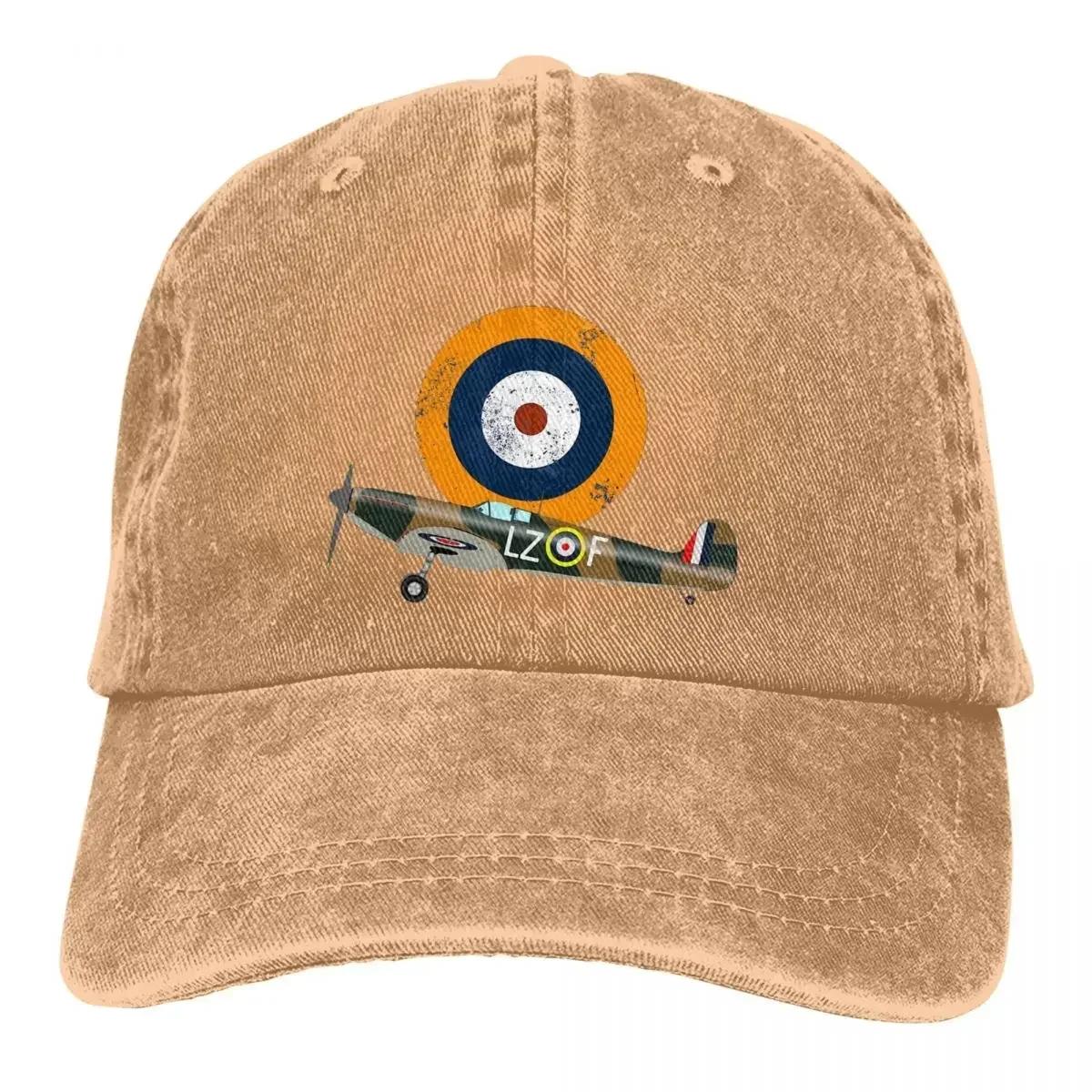 Supermarine Spitfire RAF WW2 Самолет Flugzeug MKI Delete Бейсболка Мужские ковбойские шляпы Козырек Snapback Кепки Lover Adjustable камуфляжный