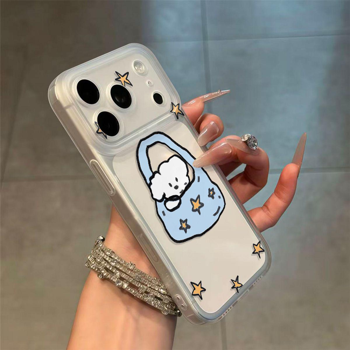 

Transparent Lightweight Soft Phone Case with Integrated Button for Apple 17/16/15/14/13/17 Pro Max Apple 17 PRO MAX with Integrated Camera Button