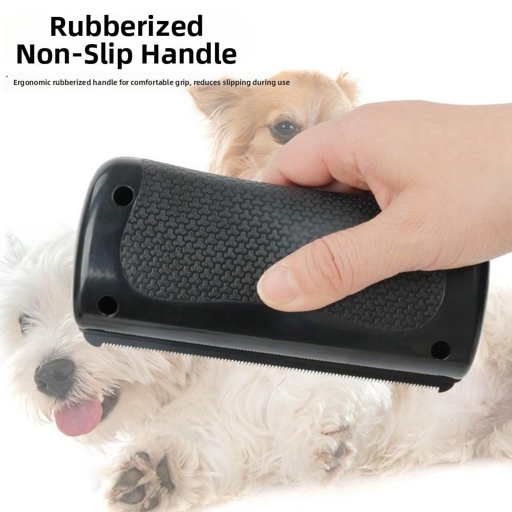Professional Dog Hair Remover Metal Brush Teeth Non-Slip Handle Pet Floating Brush Portable Hair Care Dog Grooming Combs