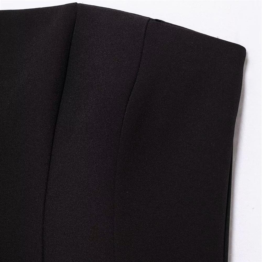 2025 Spring Women's Wave-Style Slim Strapless Dress