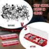 3pcs Screw Organizer Box Parts Storage Container Plastic Tool Box for Garage Workshop Hardware Earring Necklace Bead Storage Bin