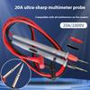 Heavy Duty Test Probes with Comfortable Rubber Coating Heat Resistant Design Test Leads for Multimeters & Clamps Meter