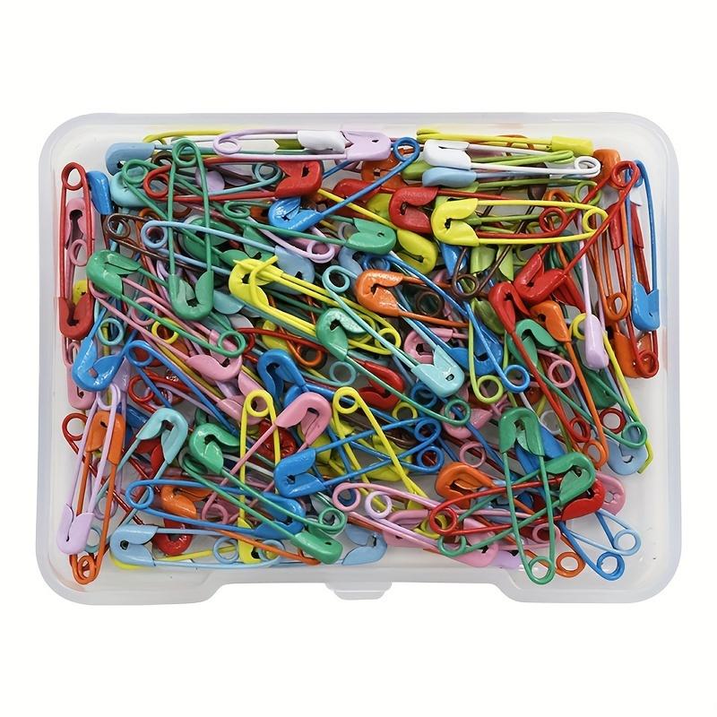 150pcs Vibrant Candy-Colored Safety Pins with Secure Clasp - Small Size for Crafting, Sewing, Apparel & Accessories