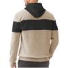 Men's Casual Sweatshirts Long Sleeve Drawstring Color Block Pullover Graphic Hoodies With Pockets
