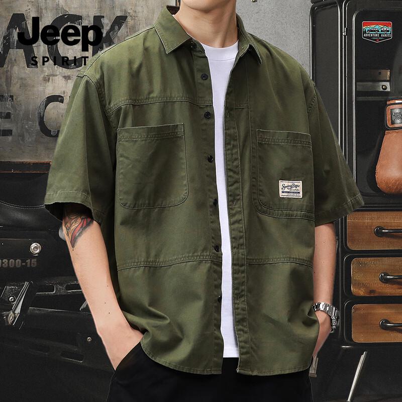 JEEP SPIRIT Men's Workwear Shirt Jacket