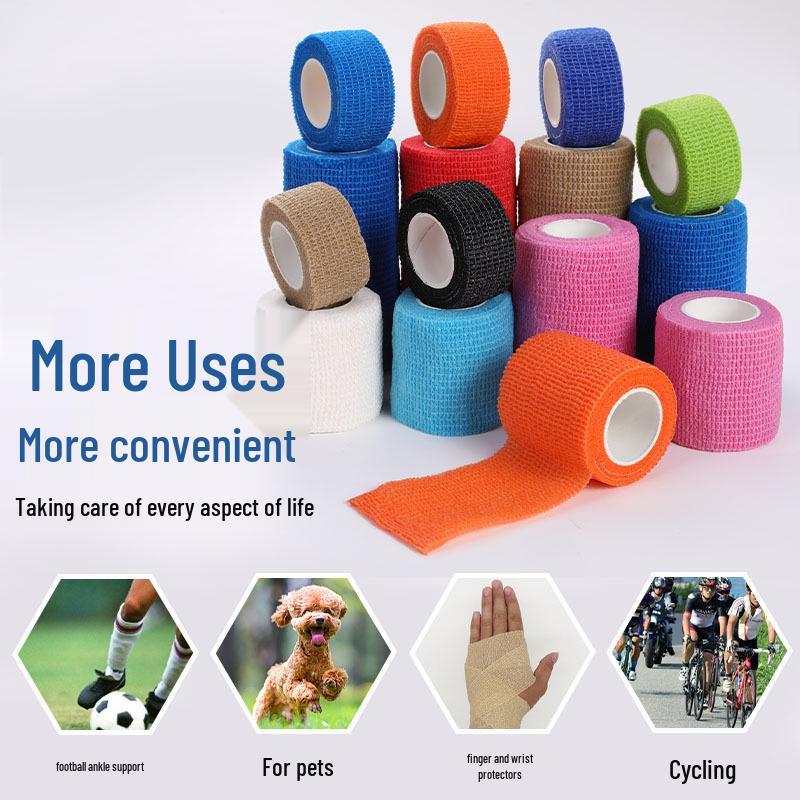 Breathable Non-Stick Self-Adhesive Sports Bandage for Hair, Finger, Wrist, and Ankle