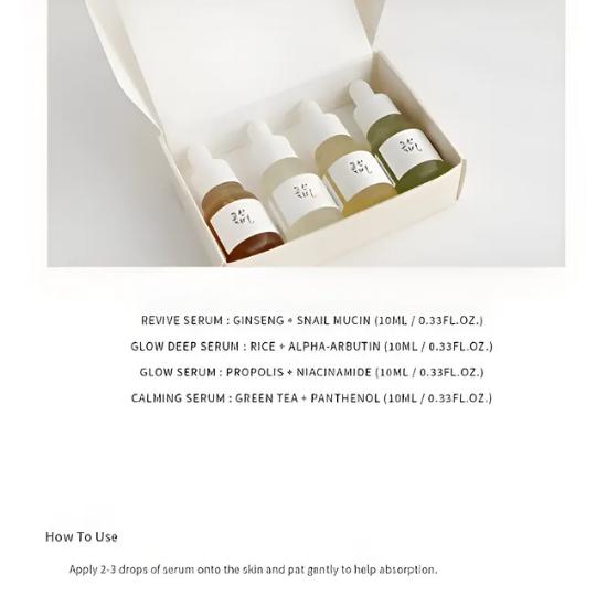 Beauty of Joseon Herbal Discovery Kit 10ml x 4 | Mini Serum Set