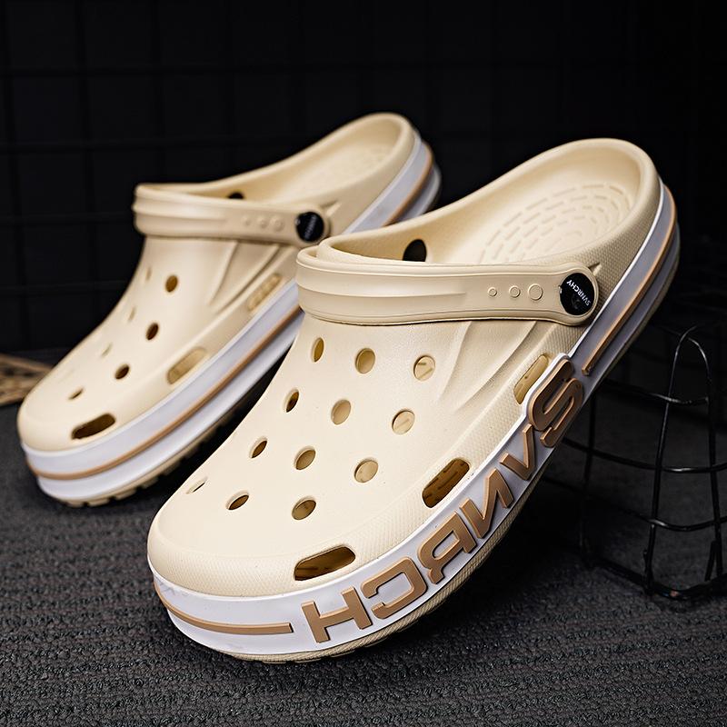 Sabots unisexes, chaussures de jardin, légères, antidérapantes, pantoufles, sandales de plage décontractées ajourées, chaussures pour adultes