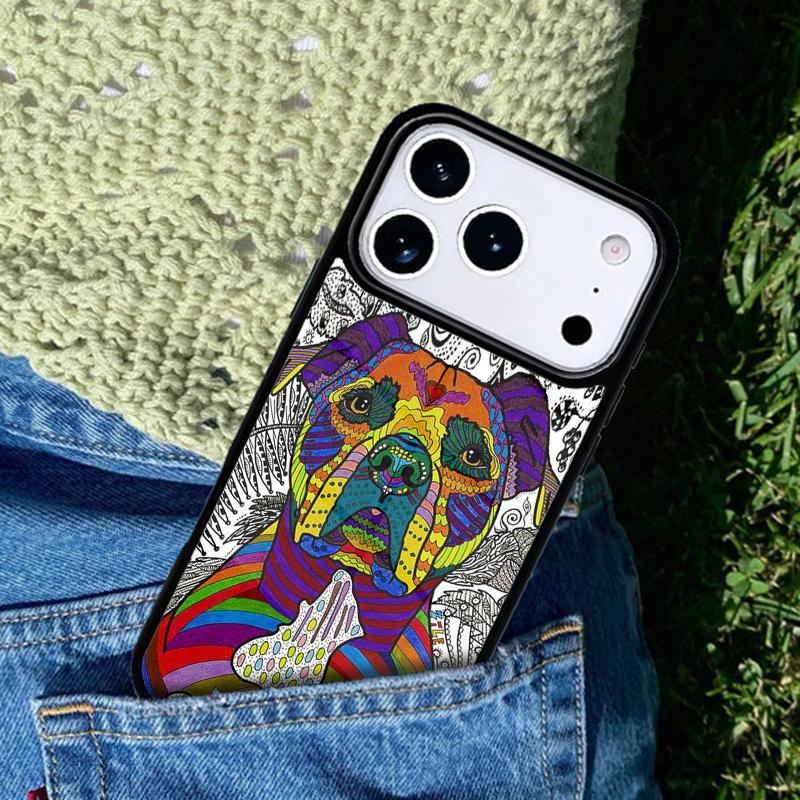 Pit Bull Lovely Dog Pitbull mobile phone case Compatible with IPhone 17 16 15 14 13 12 11Pro Max 17 Air cover
