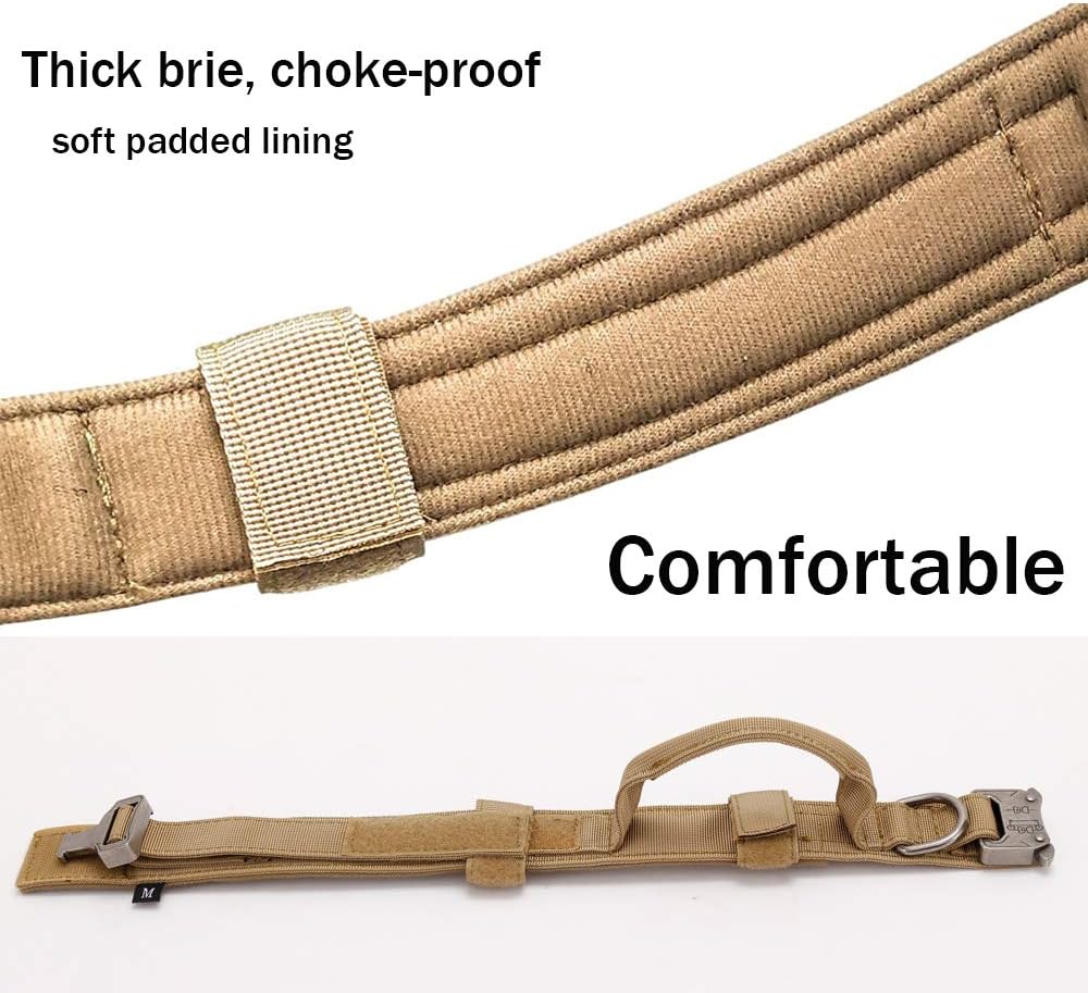 Hundehalsband- und Leinen-Set aus Nylon, strapazierfähiges Hundehalsband, reflektierende Leine, taktisches Trainingshalsband für Haustiere, Leinen-Set für große Hunde