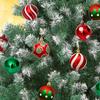 30Pcs/box Electroplated Painted Christmas Balls 6cm Christmas Tree Ornaments Ball  2024 New Year