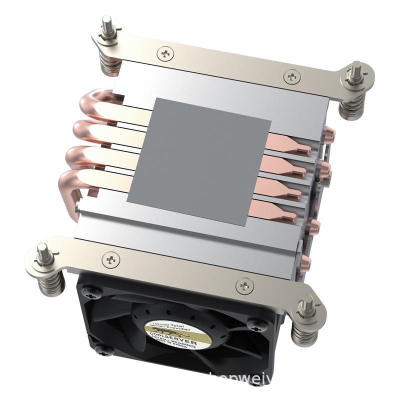 Jinfengbao 2U CPU Cooler with 4 Heatpipes for 115X/2011/1700 Sockets, 12th Gen, PWM
