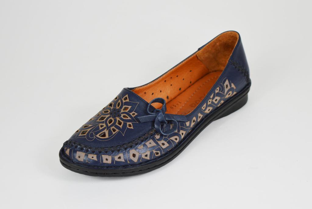 Ballerinas Evromoda 1459 Weißes Leder