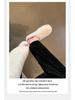 2025 Winter Women's Furry Outdoor Shoes, Velvet-Lined, Thickened, Closed-Toe Fur Slippers, Warm Lambswool Loafers