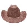 Warped Edge European And American Top Hat Western Cowboy Hat Texture Jazz Hat Felt Hat Handsome Top Hat Men And Women