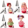 Dolls Dress Korean Bobbi Ruffle Icing Piping Tips Stainless (7 Pcs Lot)