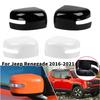 For Jeep Renegade 2016- With Signal ABS Car Rearview Side Mirror Cover Wing Cap Exterior Door Housing Trim Adhesive Sticker