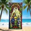 1Pc Glass Legend Adventure Beach Towel Quick Dry Multiuse For Beach Pool Gym Yoga Home Travel Christmas Halloween Xmas Gift L1268