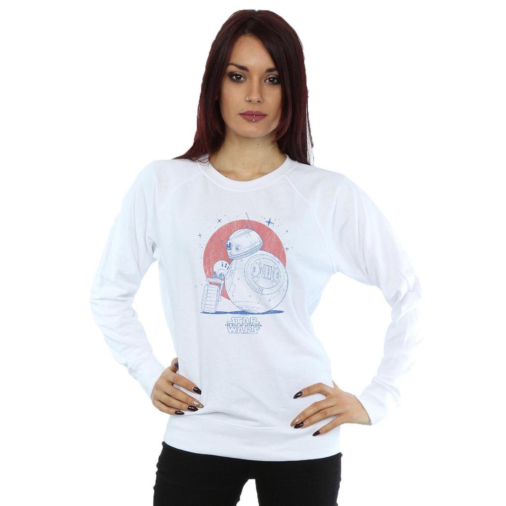 Star Wars: The Rise of Skywalker Womens/Ladies Star Wars The Rise Of Skywalker BB-8 And D-O Distressed Sweatshirt