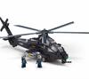 Latest 419Pcs Military Wz-10S Helicopter Gunship Bottom Air Overlord Blocks Construction Blocks Educational Toys For Kids