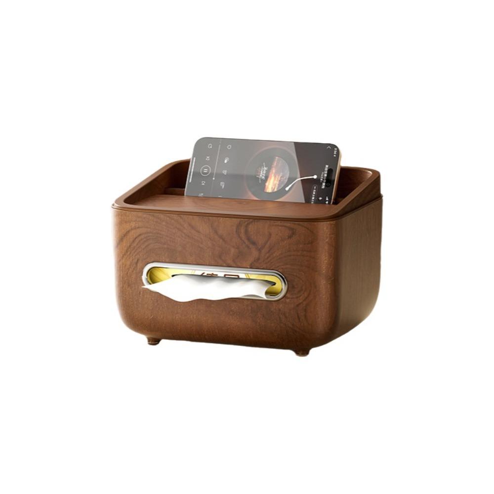 Partition Storage Multifunctional Tissue Box Dustproof Desktop Organizer Remote Control