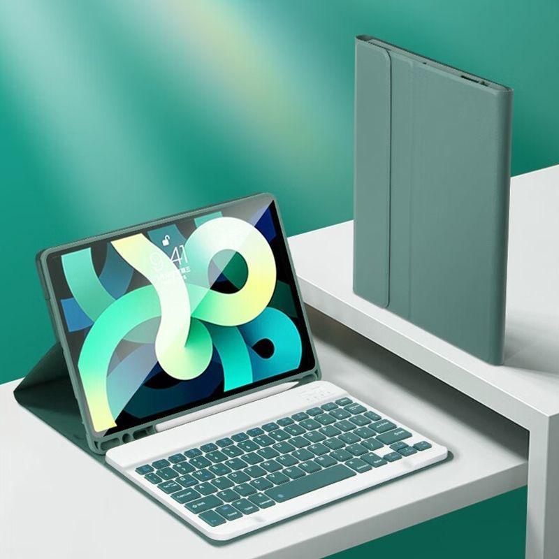 For iPad 12th A19 A16 11th 11 Inch Case with Keyboard,Detachable Wireless Keyboard+Tablet Cover iPad 10th Generation 10.9 Funda