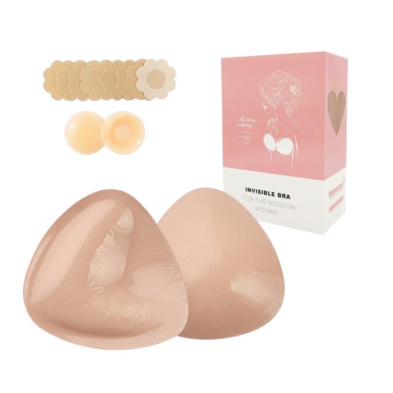 Double-Sided Silicone Nipple Covers & Push-Up Bra Inserts for Deep V Swimsuits