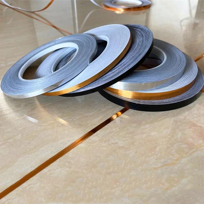 20M Self Adhesive Floor Tile Stickers Waterproof Wall Gap Sealing Tape Strip Floor Tile Beauty Seam Sticker Wall Decoration