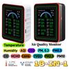 Portable 18-in-1 Air Quality Monitor AQI CO PM2.5 PM10 PM0.3 TVOC HCHO C6H6 CO2 Detector Multifunction LCD Tester Data Storage