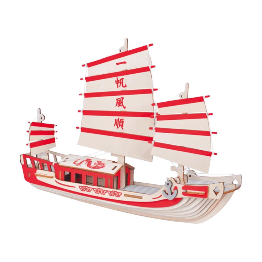 3D Construction Wooden Model Kit Wooden Material Pirate Ship Model DIY Assembled Model  Home Decor