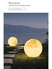 HuiXiang Dual-Powered Solar Moon Lamp for Outdoor Terrace & Garden - Waterproof Landscape & Lawn Light