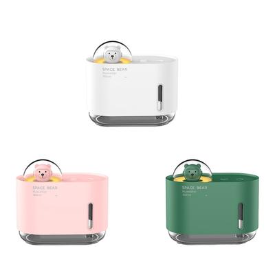 Mini Masaüstü Ayı Hava Nemlendirici Gece Renkli Serin Mist Difüzör Aroma Arıtma Usb Ultrasonik Kapalı İş