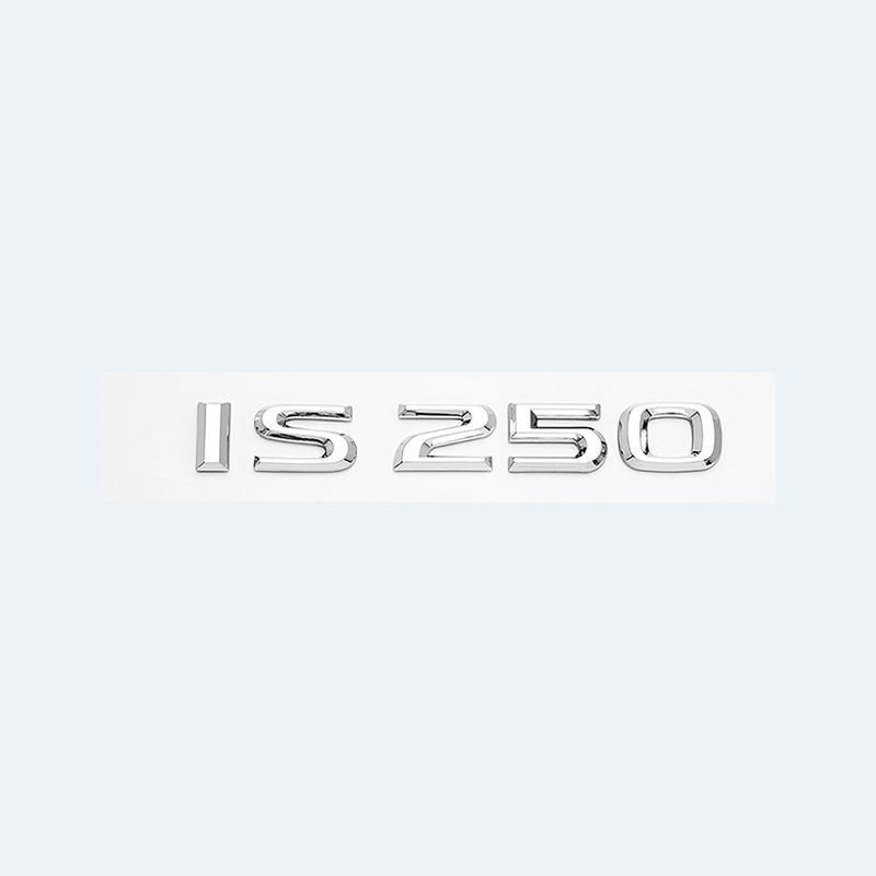 3D Chrome Glossy Black ABS Letters IS200 IS250 IS300 IS350 IS300h IS200t HYBRID Emblem For Lexus Car Trunk Logo Badge Sticker