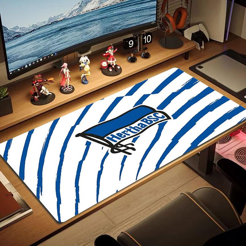 Hertha BSC Large Size Mouse Pad Large Gaming Table Cushion Non-slip Laptop Tablet Big Mousepad XXL Mat Mini PC Playmat With Lock edge