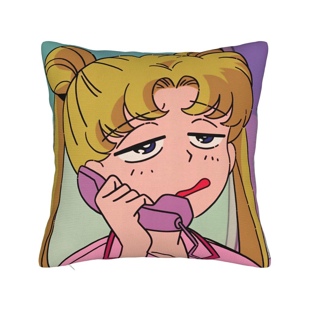 Sailor Moon Pillow Case Soft Pillow Cover For Office Car Home Decor Retro Trendy Cushion Cover