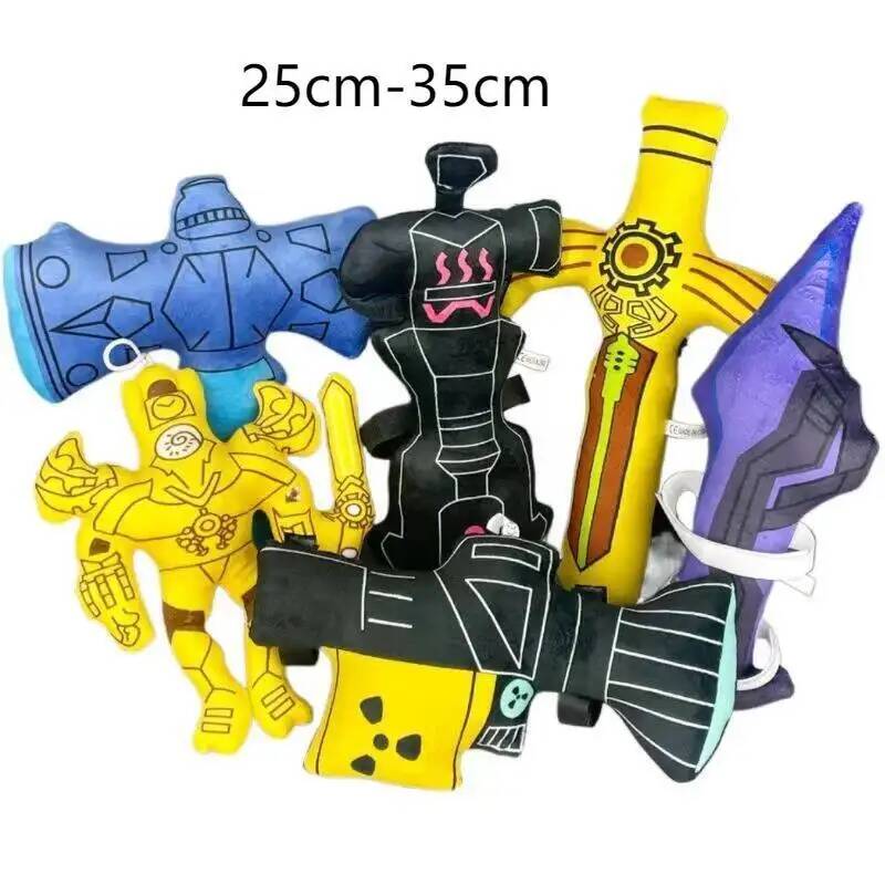 1-8pcs Skibidi Toilet Plush Titans Cameraman TV Man Drill Man Titans Speakerman Drillman Speaker Doll Soft Toy Stuffed Animal