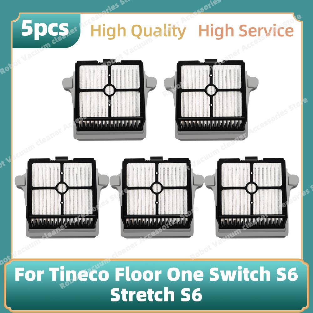 Compatible For ( Tineco Floor One Switch S6 / Stretch S6 ) Vacuum Cleaner Parts Roller Main Brush HEPA Filter Accessories