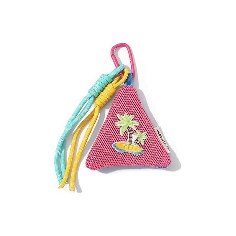 Handmade DIY triangle couple sachet change bag cartoon mosquito-proof key bag earphone bag traditional small and fresh