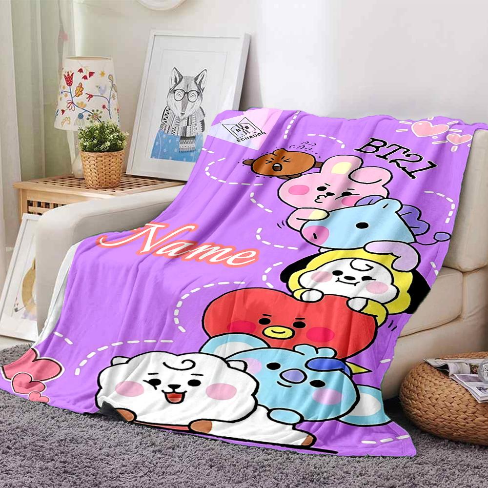 Custom Name Unicorn Fantasy Adventure blanket for Couch & Bed, Plush Cozy Fuzzy Blanket Super Soft & Warm Blankets for Fall and Winter. 0908209