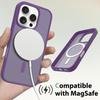 Coque de Protection - BOOLING - pour iPhone 16 Pro - Violet Foncé - Anneau Magnétique - Verres Trempés
