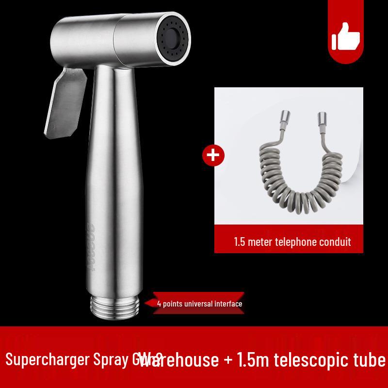 High-Pressure 304 Stainless Steel Bidet and Toilet Sprayer Set