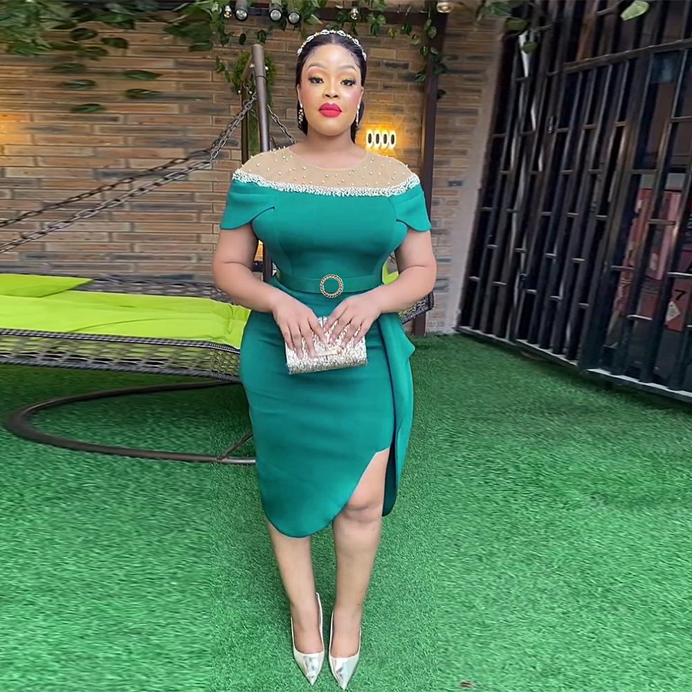2023 Plus Size African Women's Waist-Hip Dress