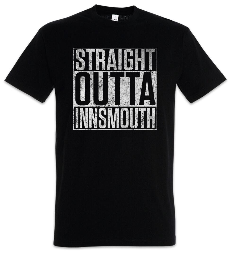 

Straight Outta Innsmouth Mens T-Shirt Mens Womens Tees Top City Wars Horror Town Cthulhu Lovecraft 4XL