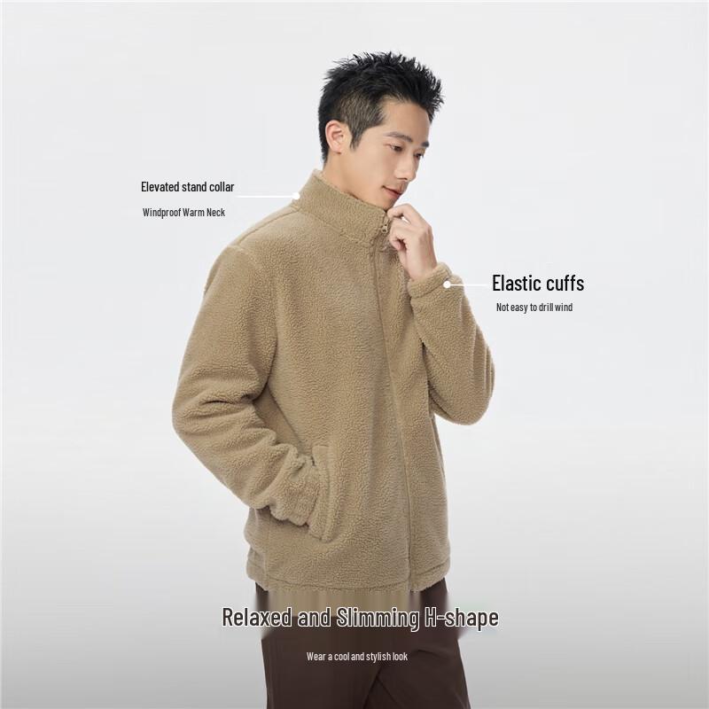 Giordano Men's Faux Lamb Wool Jacket