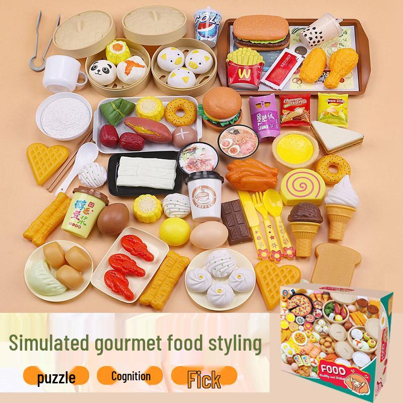 Children's BBQ Playset: Western Kitchen Simulation Food Toys