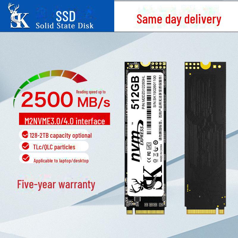 SK900 Solid State Drive (M.2 NVMe PCIe) 1TB, 512GB, 256GB for Desktop Computers