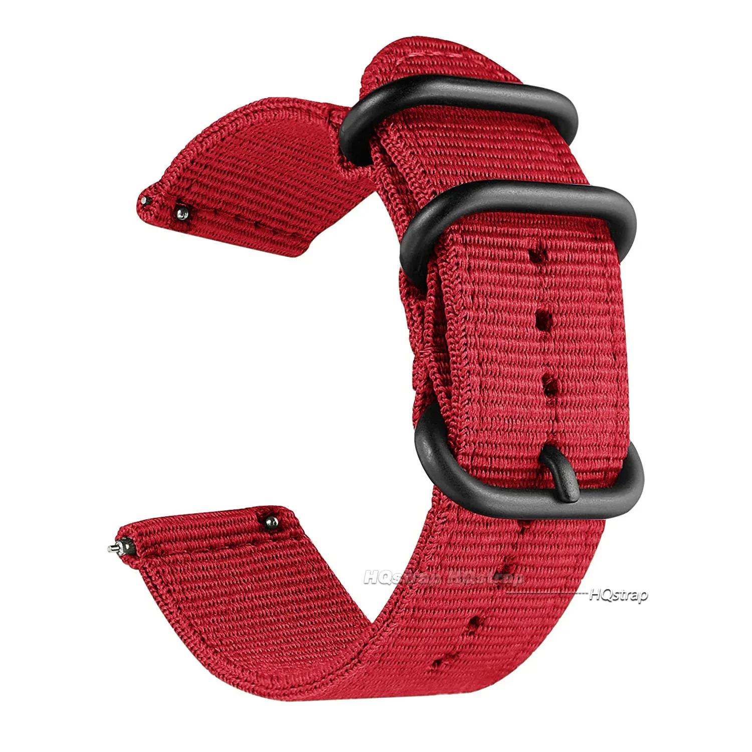 

18 22 20 24mm Nylon Watchband for Samsung Galaxy 5 4 Watch Bracelet for Amazfit for Huawei Woven Sport Band for Seiko Strap 24mm