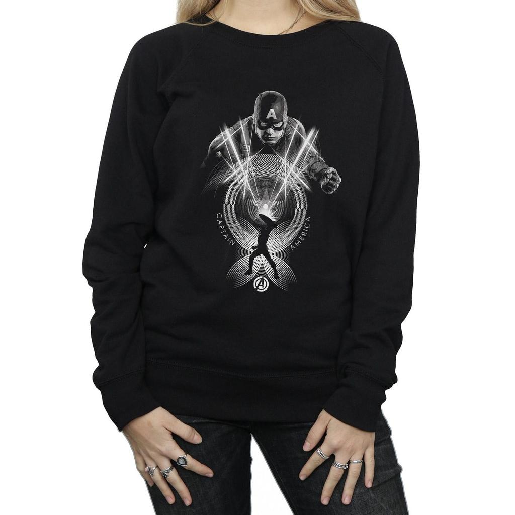Marvel Womens/Ladies Captain America Circle Sweatshirt