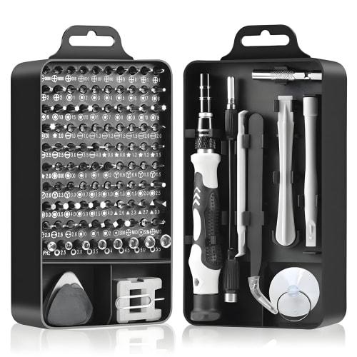 

GSON Precision Screwdriver Set, 115-in-1 with 98 Bits, Multifunctional Torx Driver, Magnetic Screwdriver, Non-Slip Handle, Special Screwdriver, Screwd